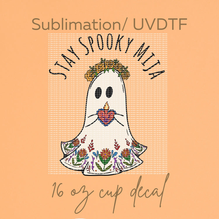 Stay spooky cup decal