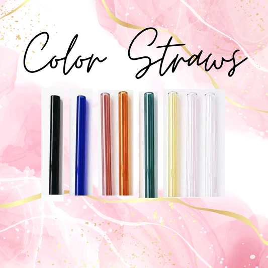 Color Glass Straws - WHOLESALE