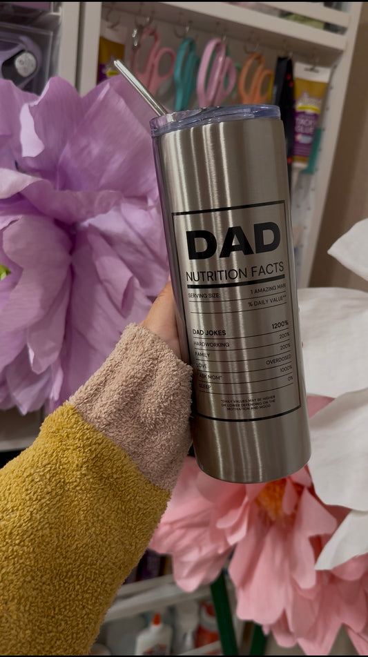 Dad gray 20 oz cup