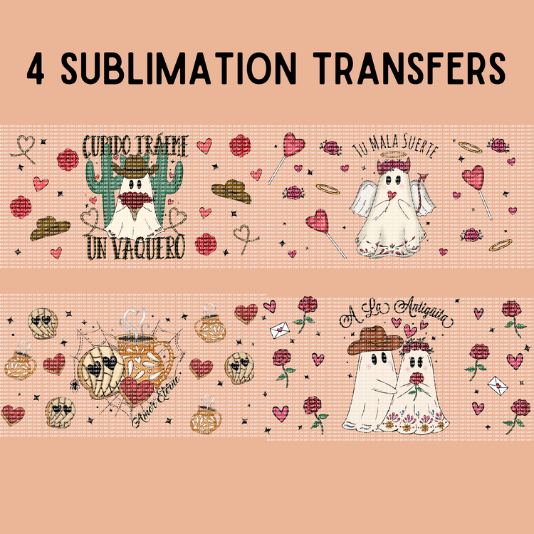 Ghost VDay Sublimation transfers Bundle
