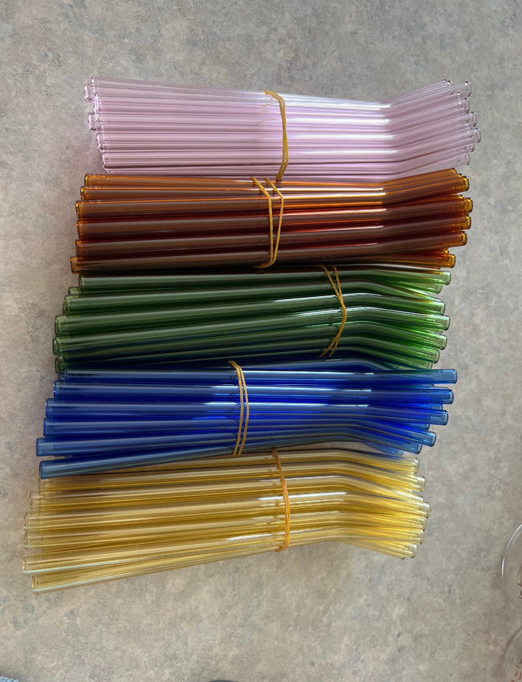 Color Glass Straws