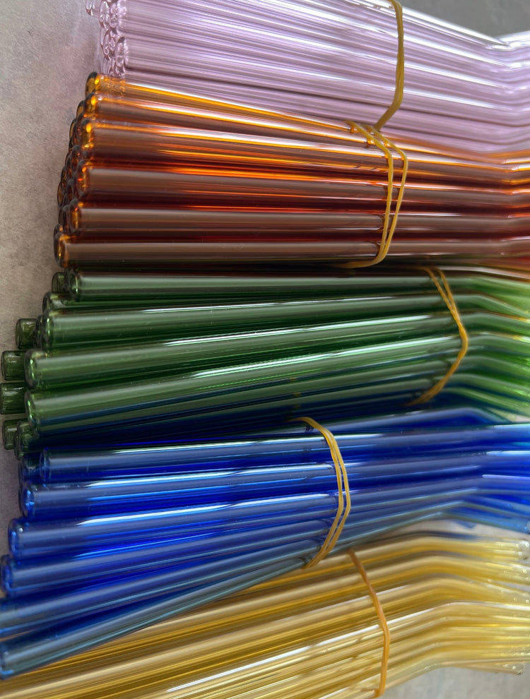 Color Glass Straws