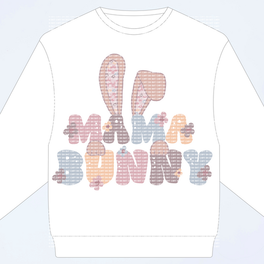 Mama Bunny HTV transfer - MDT