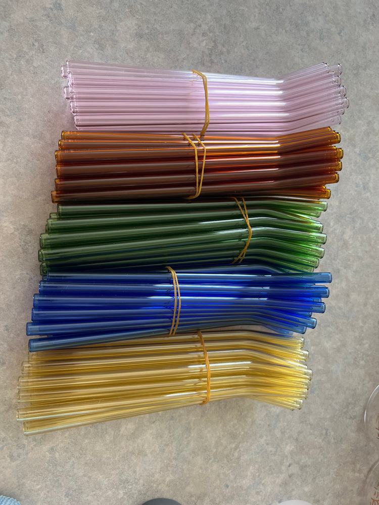 Color Glass Straws - WHOLESALE