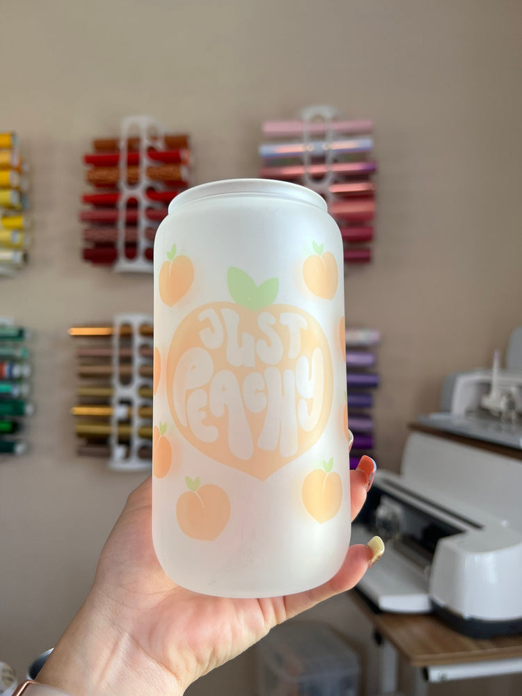 Peachy 16 oz Frosted Cup