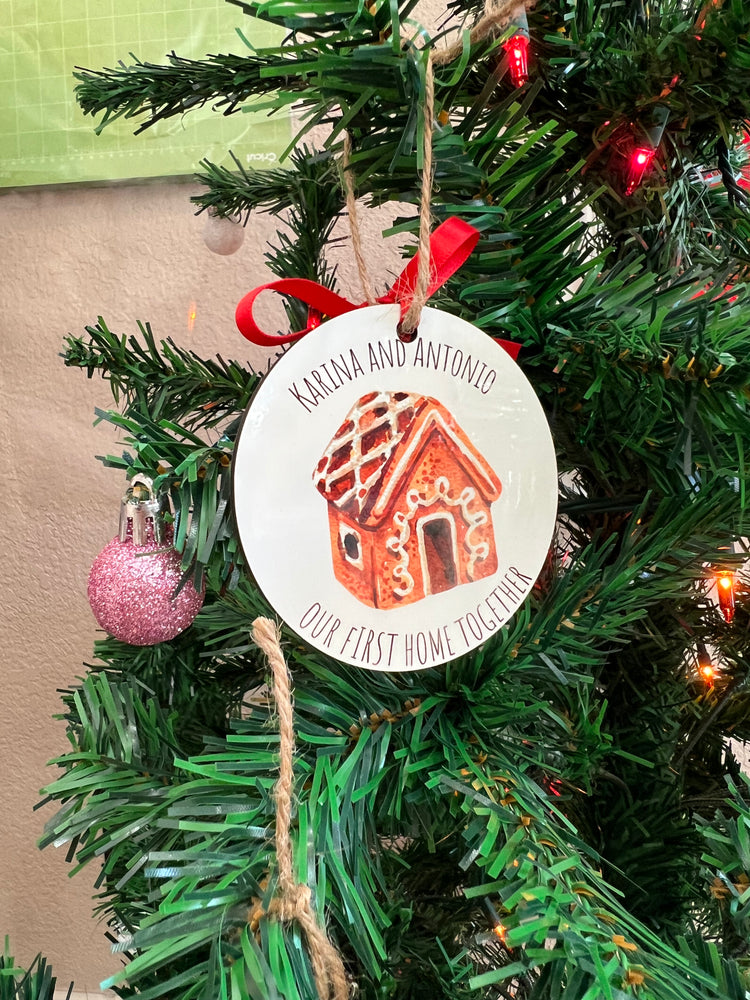 Our first home/family Custom Ornament