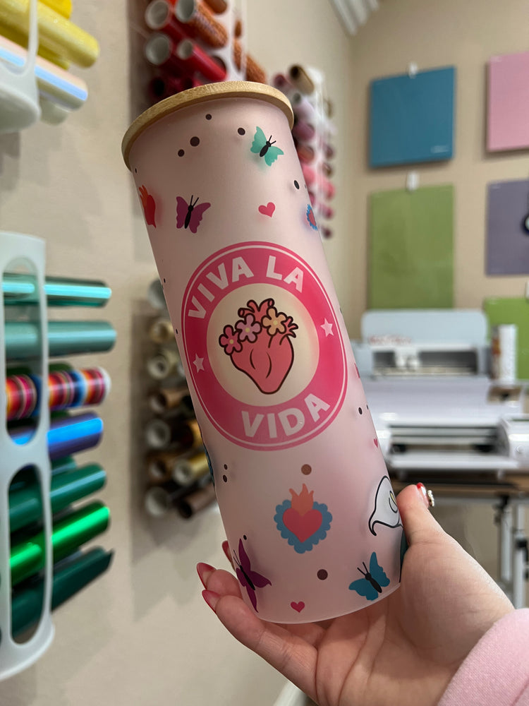 Viva La Vida 25 oz frosted cup