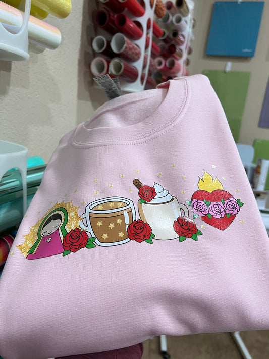 Virgencita drinks sweater