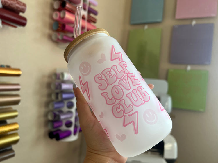 Self love 16 oz frosted Cup